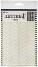 Ranger Letter It Background Stencil 4.75 inch X6 inch Alternating Chevrons