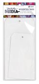 Dina Wakley Media White Tags 8 and 10 1 Pack of 10 pieces