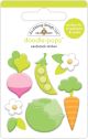Doodlebug Doodle Pops 3D Stickers Little Garden