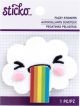 Sticko Fuzzy Stickers Rainbow Cloud