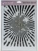 Dress My Craft Stencil A4 Sun Rays