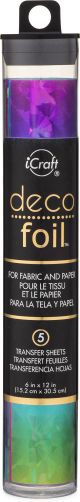 Deco Foil Specialty Transfer Sheets 6 Inch X12 Inch 5 Per Pkg R