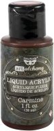 Finnabair Art Alchemy Liquid Acrylic Paint 1 Fluid Ounce Carmine