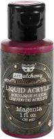 Finnabair Art Alchemy Liquid Acrylic Paint 1 Fluid OunceMagenta