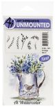Art Impressions Watercolor Cling Rubber Stamps Foliage Set 4