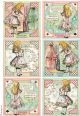 Stamperia Rice Paper Sheet A4 Alice Cards