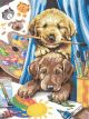 Pencil Works Color By Number Kit 9 inch X12 inch Puppies