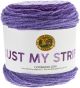Lion Brand Yarn Just My Stripe Grape 1 pack 1 Skein