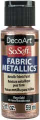 SoSoft Fabric Acrylic Metallic Paint 2ozRose Gold
