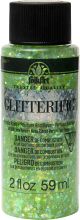 FolkArt Glitterific Neon Glitter Paint 2oz Neon Lime