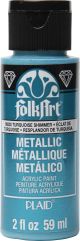 FolkArt Metallic Acrylic Paint 2oz Turquoise Shimmer