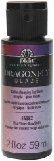 Folkart Dragonfly Glaze Topcoat 2.5oz Red Violet Blue