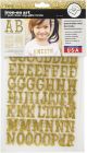 SEI Glitter Classic Letters 1 inch Gold
