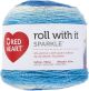 Red Heart Yarn Roll With It Sparkle Krystal 1 Pack of 1 Skein
