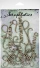 Scrapaholics Laser Cut Chipboard 1.8mm ThickLife Moments Words 6 Per Pkg 4.25inches2.25inches