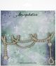 Scrapaholics Laser Cut Chipboard 1.8Mm Thick Pearl Dangle Border 6 inch X3.5 inch 
