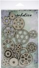 Scrapaholics Laser Cut Chipboard 1.8mm Thick Cogs 16 Per Pkg .75 inch 2 inch 