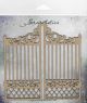 Scrapaholics Laser Cut Chipboard 1.8mm Thick Garden Gate 2 Per Pkg 5.5 InchX2.75 Inch