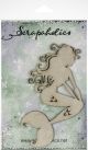 Scrapaholics Laser Cut Chipboard 1.8mm Thick Sitting Mermaid 2 6 inch X3.5 inch 