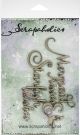 Scrapaholics Laser Cut Chipboard 1.8mm Thick Mermaid Kisses 6 inch X3.3 inch 