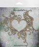 Scrapaholics Laser Cut Chipboard 1.8mm Thick Gothic Heart Frame 6 Inch X5.5 Inch
