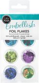 American Crafts Color Pour Foil Flakes .1oz Cool 6 Per Pkg