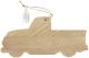 Craft Decor Wood Ornament W Twine 12 Per Pkg Truck 5.25 inch X2.5 inch X.375 inch 