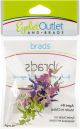 Eyelet Outlet Shape Brads 12 Per Pkg Fairy