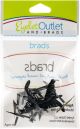 Eyelet Outlet Shape Brads 12 Per Pkg Hat and Lightning Bolt