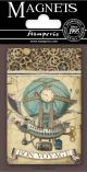 Stamperia Magnet 2.25 inch X3.25 inch Balloon Voyages Fantastiques
