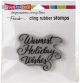 Stampendous Cling Stamp Warmest Holiday