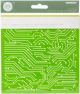 Kaisercraft Designer Template 6 inch X6 inch Linear Lines