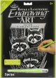 Silver Foil Engraving Art Kit 8 Inch X10 Inch Raccoons