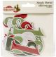Country Christmas Cardstock Die Cuts 12 inch X12 inch Numbers