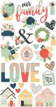 So Happy Together Chipboard Stickers 6 inch X12 inch 
