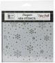 Echo Park Stencil 6 inch X6 inch Cozy Snowflakes
