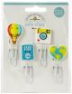 Doodlebug Jelly Clips 4 Per Pkg I Heart Travel