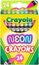 Crayola Crayons Neon 24 Per Pkg