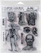 Tim Holtz Cling Stamps 7Inch X8.5Inch Cadaverous