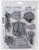 Tim Holtz Cling Stamps 7Inch X8.5Inch Weird Science