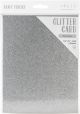 Craft Perfect Glitter Cardstock 8.5 inch X11 inch 5 Per Pkg Silver Screen