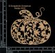 Scrapaholics Laser Cut Chipboard 1.8mm Thick Decorative Pumpkin 3.5 inch X3.25 inch 