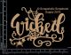 Scrapaholics Laser Cut Chipboard 1.8mm Thick Wicked 4.75 inch X3.5 inch 