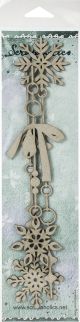 Scrapaholics Laser Cut Chipboard 1.8mm Thick Snowflake Dangles 3 Per Pkg 8 10 inch X2 inch 