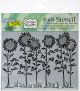 Crafters Workshop Template 6 Inch X6 Inch Sunflower Meadow