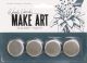 Wendy Vecchi Make Art Stay Tion 1 inch Magnets 4 Per Pkg 