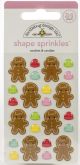 Doodlebug Sprinkles Adhesive Enamel ShapesCookies and Candies Christmas Magic