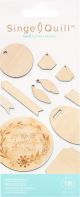 We R Memory Keepers Singe Quill Veneer Ephemera 18 Per Pkg Assorted Shapes