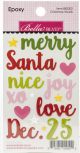 Bella Blvd Epoxy Stickers Christmas Words