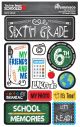 Reminisce You ve Been Schooled 3D Dimensional Stickers 6th Grade